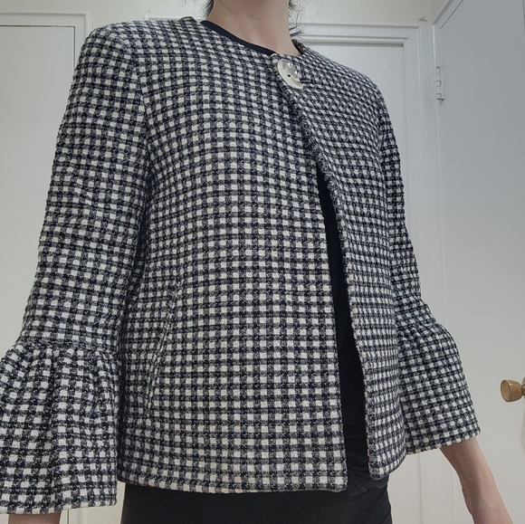 Zara Checkered Blazer Size S - Picture 13 of 14